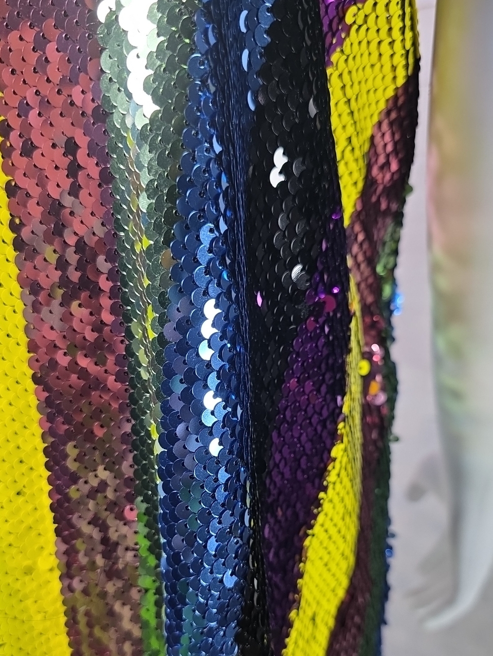 ASOS Multicolor Sequin Striped Mini Dress - Picture 6 of 9